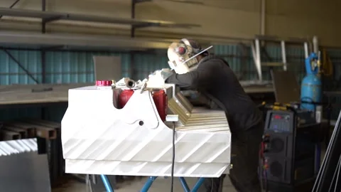 Tank Welder Stock Footage 165710022