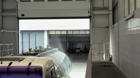 Tanker to be washed. Stock Footage 63225228