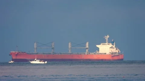 Tanker on the Chesapeake Stock Footage 135990017