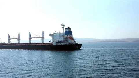 Tanker floating on sea Stock Footage 83503617