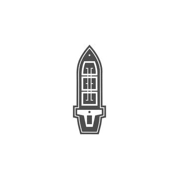 Tanker icon. Elements of water craft from above. Premium quality graphic design Illustrazione stock