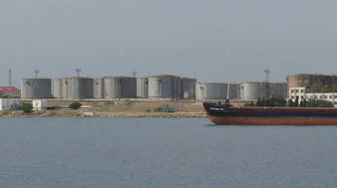 Tanker in port Stock Footage 30412193
