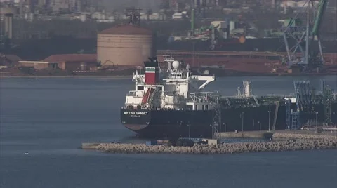 Tanker port Stock Footage 52761342