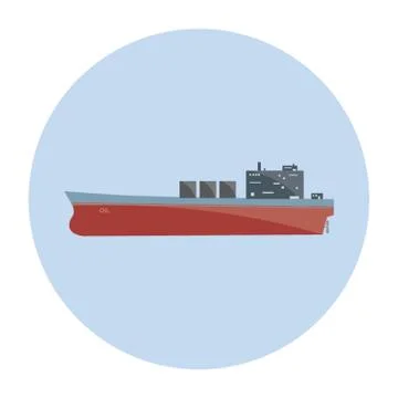 Tanker Ship Stock-Illustration
