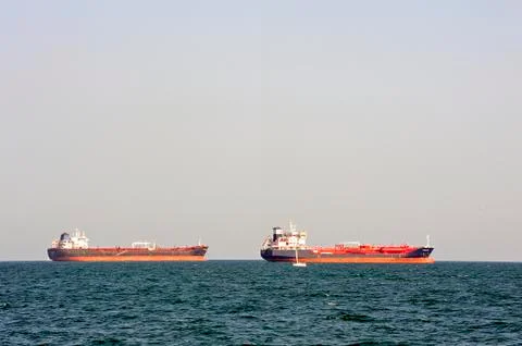 Tanker on standby Stock Photos