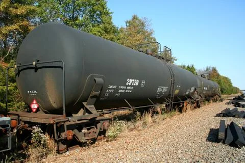 Tanker train car Foto stock