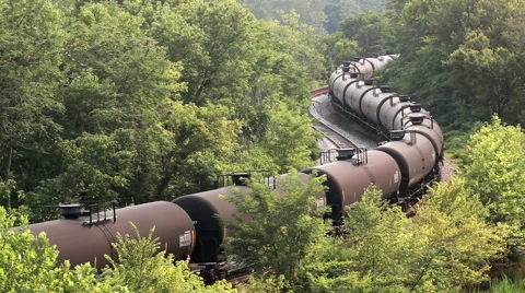 Tanker Train Stock Footage 40688078