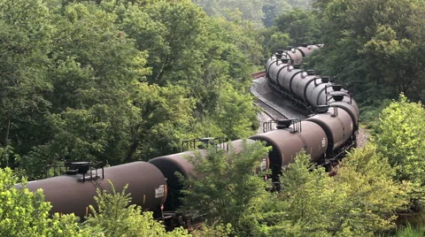 Tanker Train Stock Footage 40688082