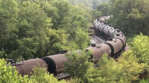 Tanker Train Video stock 40688092