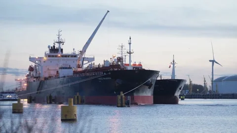 Tanker UACC Manama Stock Footage 232234084