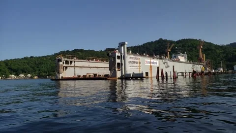 Tanker in the Water Stock Footage 166933381