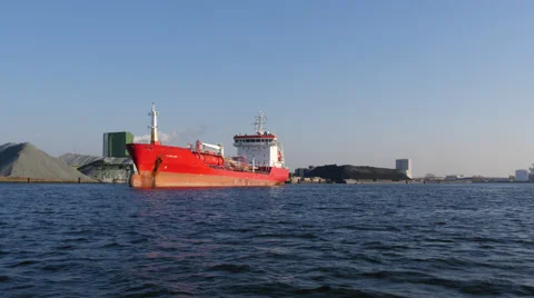 Tankers in port. Stock Footage 61508282