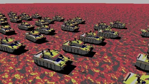 Tanks 8 bit Stock Footage 220418782