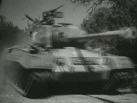 Tanks are designed in protective way for soldier on battlefield - 1952 Stock Footage 97592756