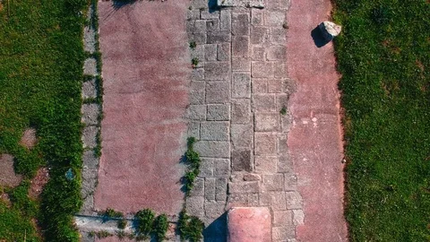 Tanks are underground ditches lined with stones built where the water natural 스톡 동영상 114606810