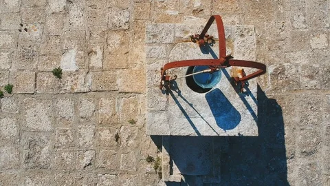 Tanks are underground ditches lined with stones built where the water natural Video stock 114607185