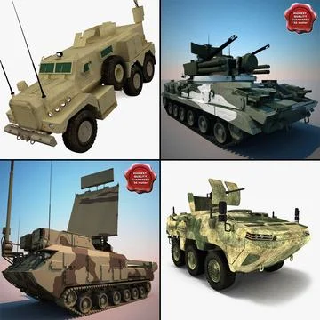 Tanks Collection V1 3D Model