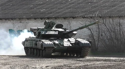 Tanks in Eastern Europe Stock Footage