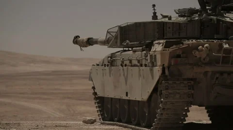 Tanks fired live ammunition. M1 Abrams Stock Footage 59304074