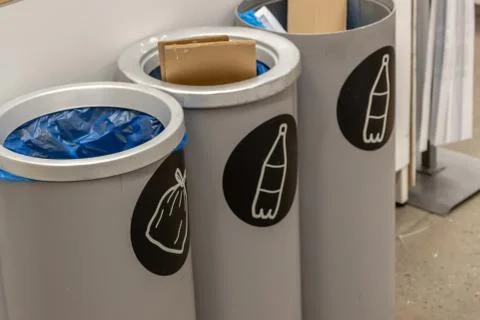 Tanks for garbage, garbage collection Foto stock