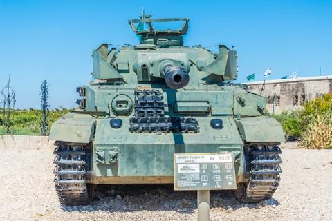 Tanks in museum Stock Photos