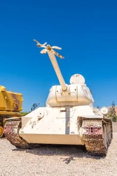 Tanks in museum Stock Photos