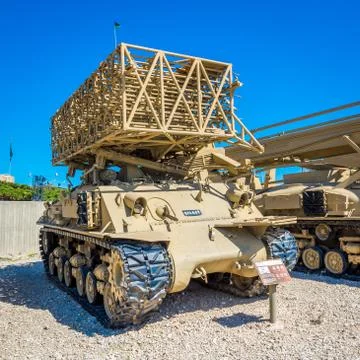Tanks in museum Stock Photos