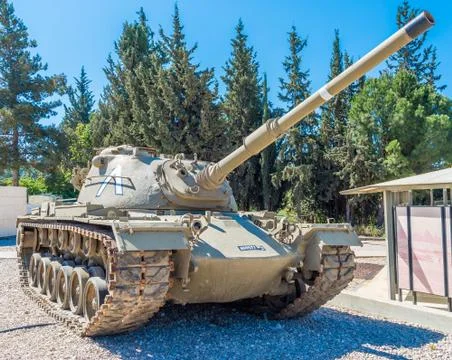 Tanks in museum Stock Photos