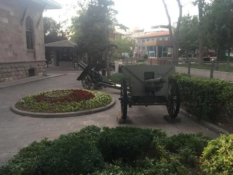 Tanks in park Stock-Fotos