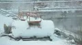 Tanks with sulfuric acid near sewage treatment volumes HD Footage