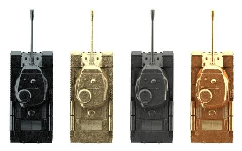 Tanks. top view Stock Illustration