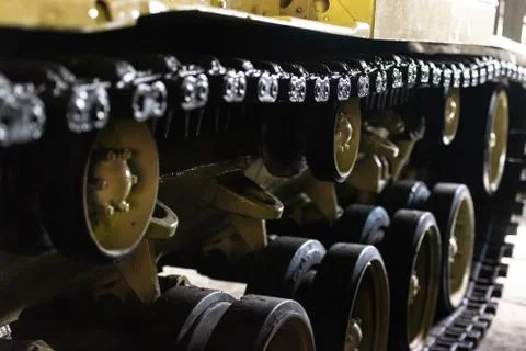 Tank's track-layer Stock Photos