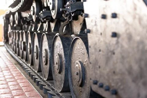 Tank's track-layer Stock Photos