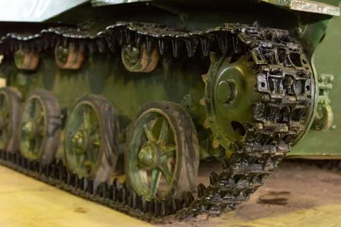 Tank's track-layer Stock Photos