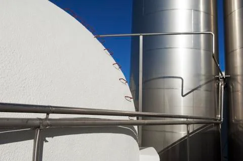 Tanks in a winery Stock Photos