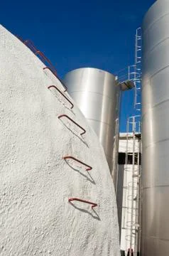 Tanks in a winery Stock Photos