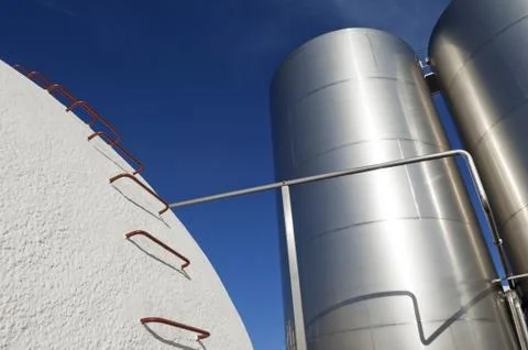 Tanks in a winery Stock Photos