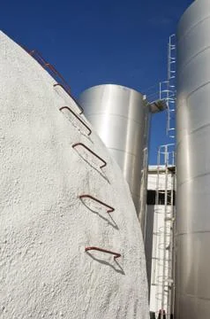 Tanks in a winery Stock Photos