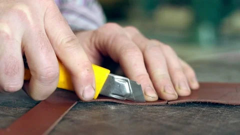 Tanner cuts the skin Stock Footage 100529314