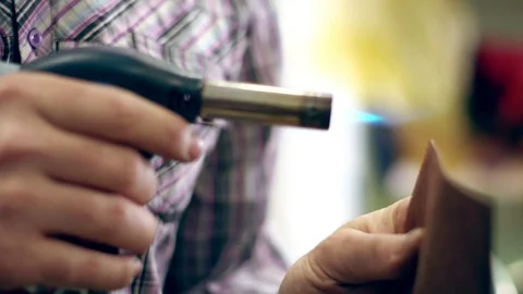 Tanner at work Stock Footage 101573167