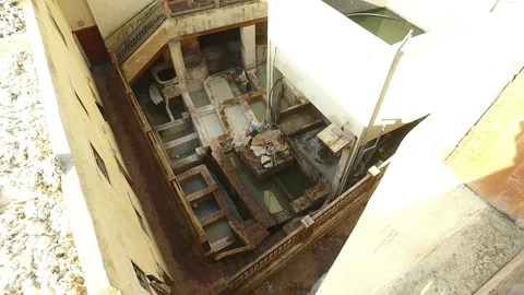 Tannery of Fez Stock Footage 92421672