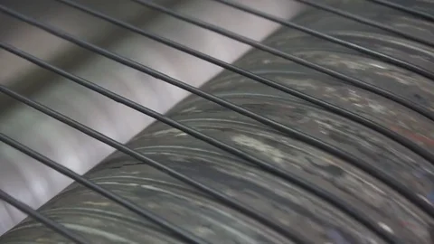Tannery Machinery Roller FULL HD Stock Footage 72487899