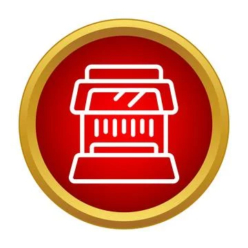 Tanning bed machine icon illustrating beauty care concept Stock Illustration