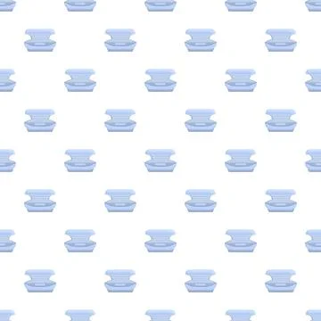 Tanning bed solarium geometric device seamless pattern Stock Illustration