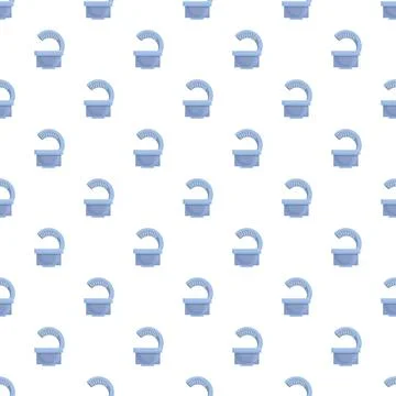 Tanning bed solarium machine flat vector pattern イラスト素材