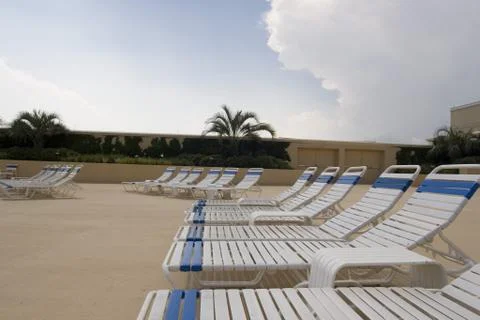 Tanning deck Stock-Fotos