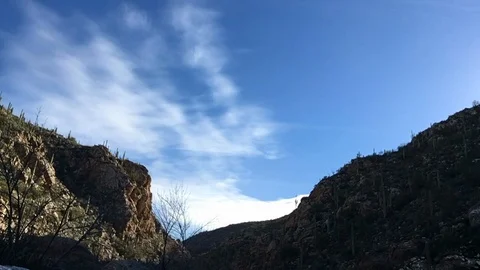 Tanque Verde Canyon Time Lapse 库存影片 104014211