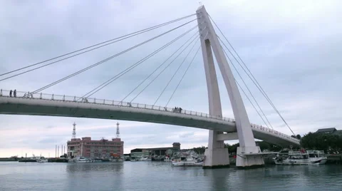 Tanshui Lover's Bridge. HD Stock-Footage 49478223