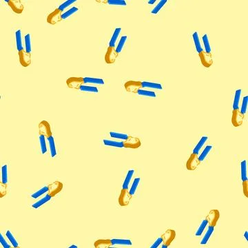 Tantalum capacitor electronic component isometric icon seamless pattern Stock Illustration