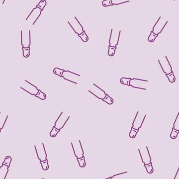 Tantalum capacitor electronic component line vector seamless pattern Stock Illustration